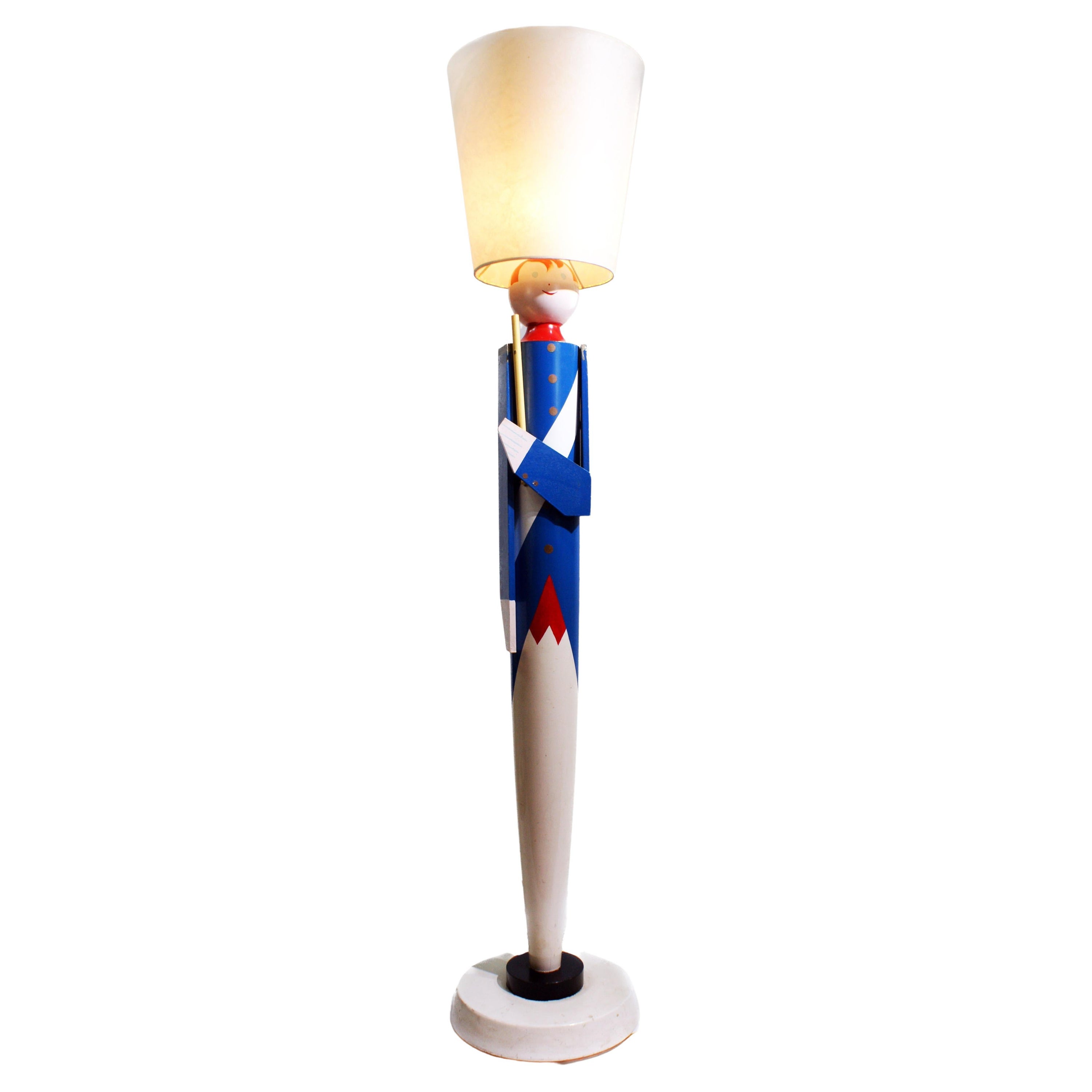 Vintage Soldaten-Stehlampe von Suzanne Bonnichon, Vintage im Angebot