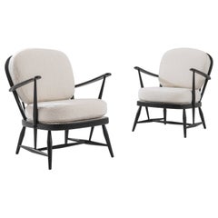 Retro Mid-Century Modern British Armchairs by Ercol, a Pair