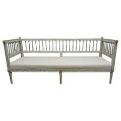 100% Original Painted Swedish Gustavian Sofa