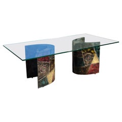Retro Exceptional Paul Evans for Directional Model PE24 Brutalist Welded Dining Table