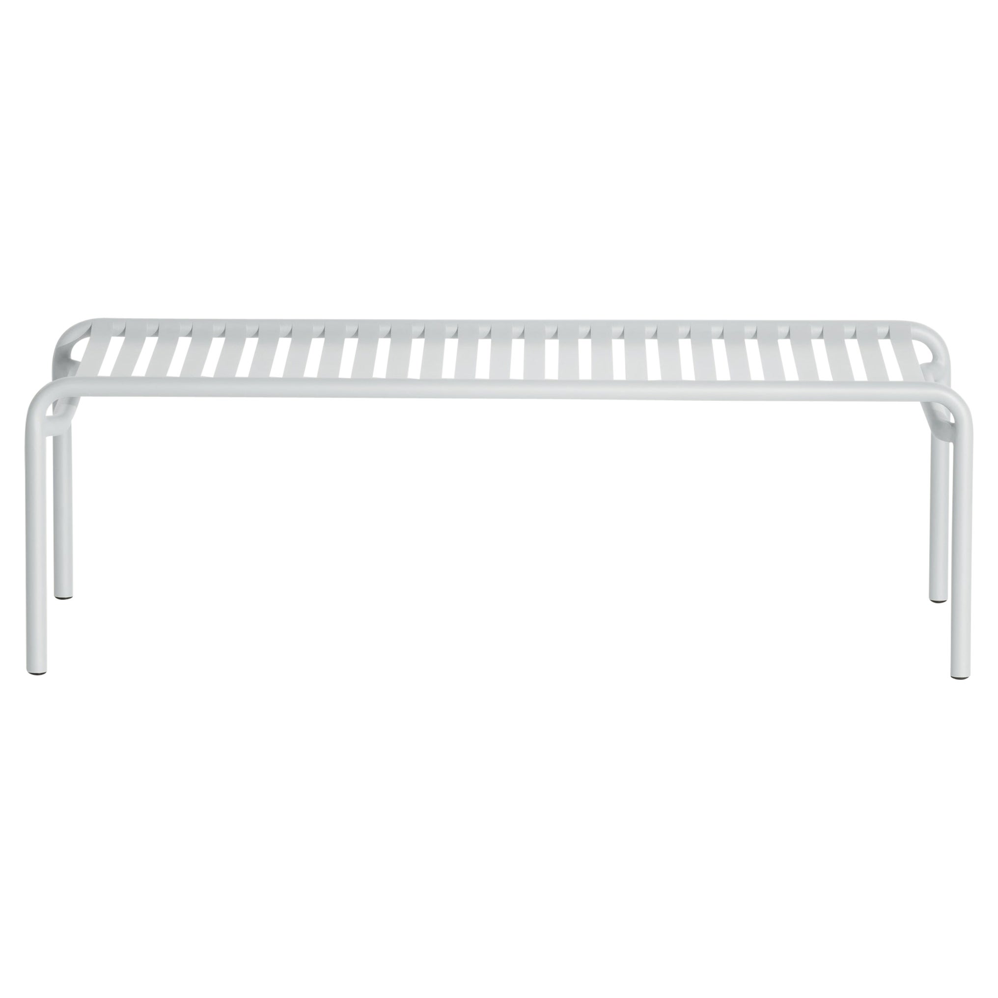 Petite Friture Week-End Long Coffee Table in Pearl Grey Aluminium, 2017 For Sale