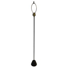 Schwarze Midcentury Modern Stehlampe