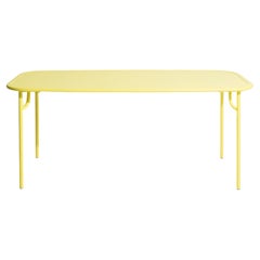 Petite Friture Week-End Medium Plain Rectangular Dining Table in Yellow, 2017