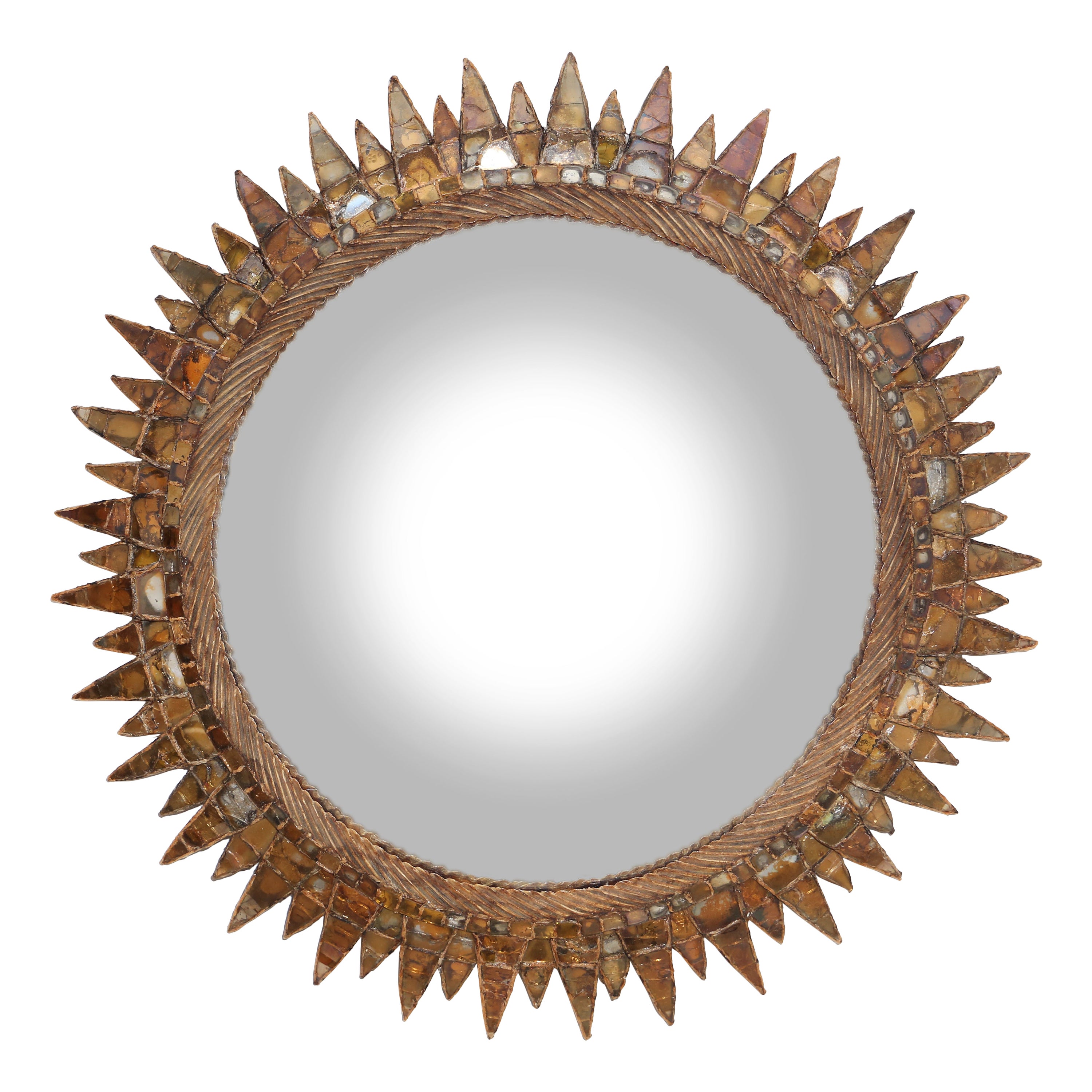 Line Vautrin 'Soleil À Pointes N.4' Mirror in Talosel