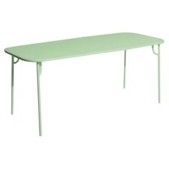 Petite Friture Week-End Medium Plain Rectangular Dining Table in Pastellgrün