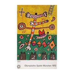 1972 Olympic Poster by Alan Davie