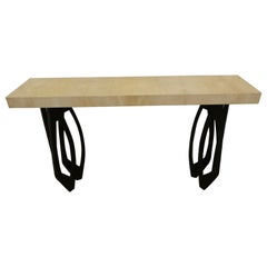 Art Deco Inspired Console Table by R&Y Augousti Design the Table Is a Handmade