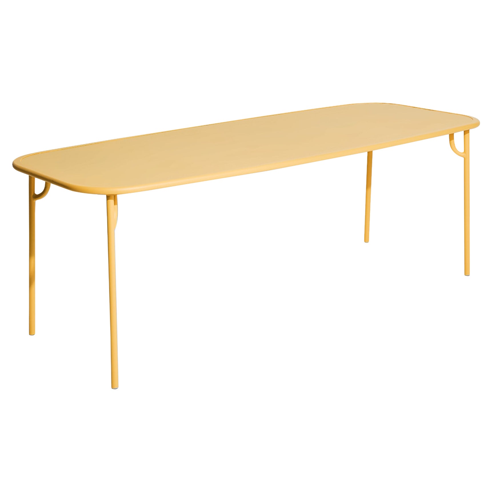 Petite Friture Week-End Large Plain Rectangular Dining Table in Saffron, 2017 For Sale