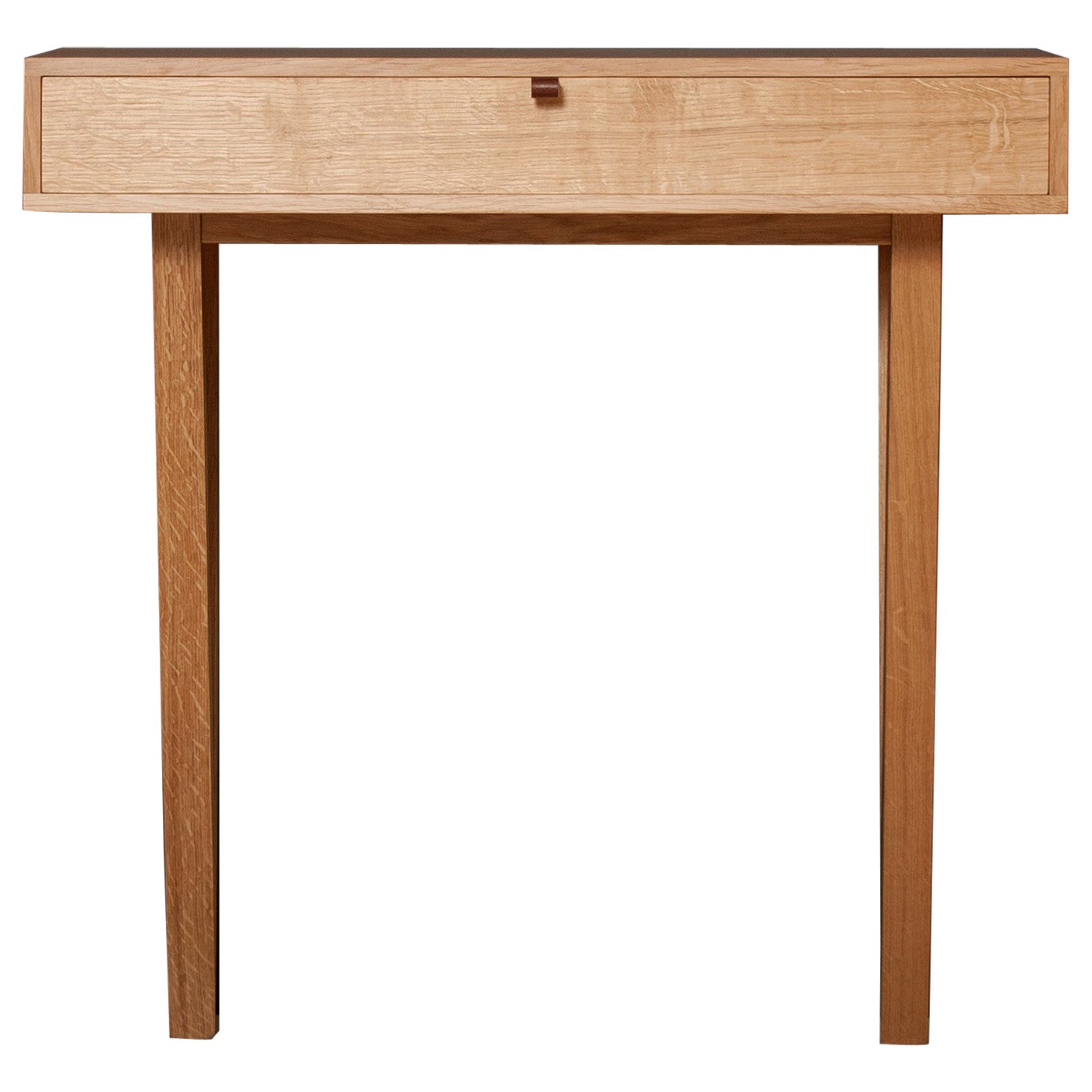 Handcrafted English Oak Console For Sale