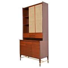 Paul McCobb Connoisseur Collection Mahogany Breakfront Bookcase or Bar Cabinet