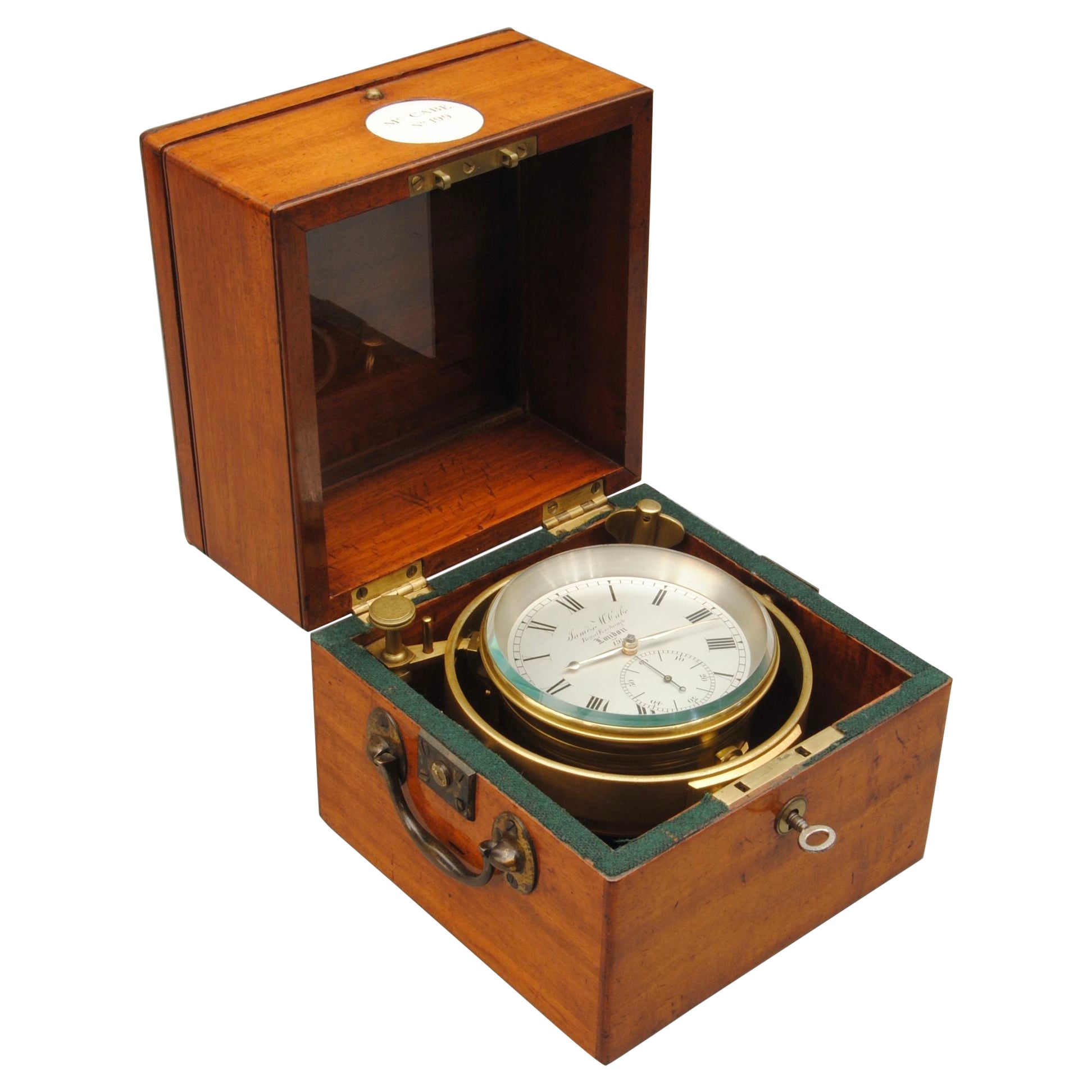 Early 19th Century 2 Day Marine Chronometer by James McCabe, No. 199 For Sale