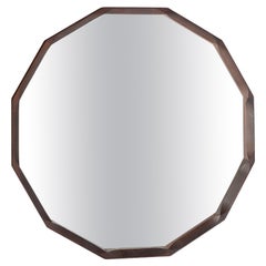 Octagonal Wooden Mirror Dino Cavalli