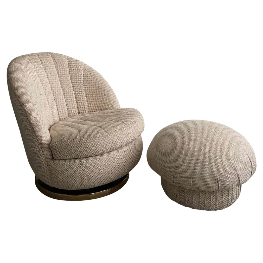 Lounge Chair and Ottoman Designed by Milo Baughman for Thayer Cogginn - 2 Pieces
