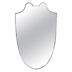 Large Brass Italian Shield Mirror