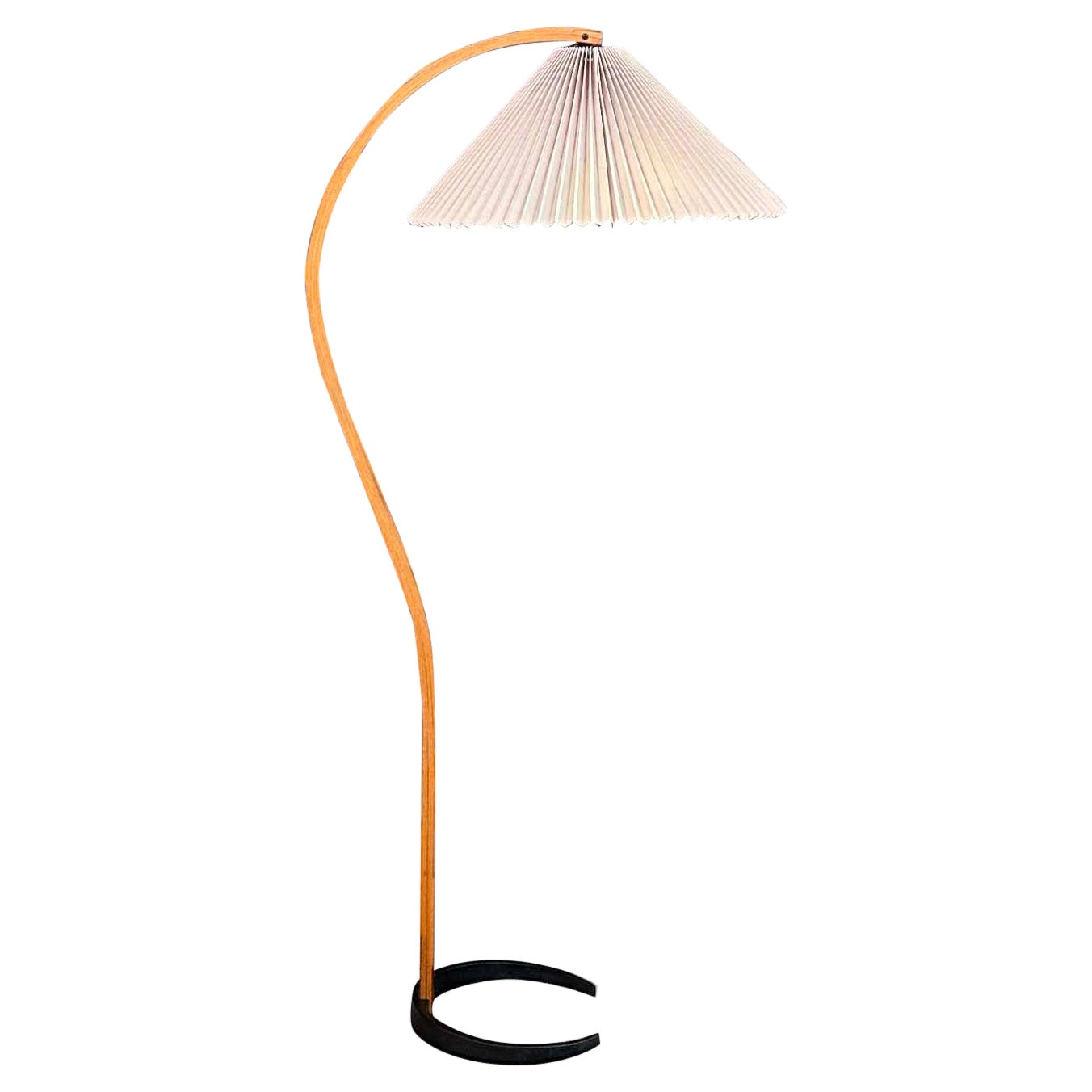 Midcentury Original Caprani Bentwood Floor Lamp, circa 1970