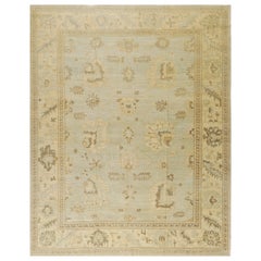 Vintage Style Oushak Revival Rug