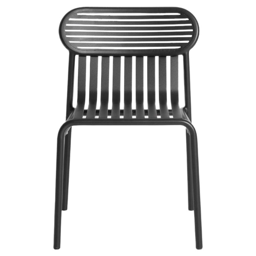 Petite chaise d'appoint Friture en aluminium noir par Studio BrichetZiegler