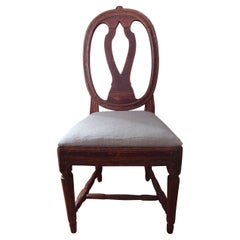 19th Century Swedish Antique Rustic Gustavian Chair "the Swedish Model" Genuine