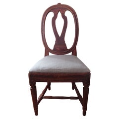 19th Century Swedish Antique Rustic Gustavian Chair "the Swedish Model" Genuine