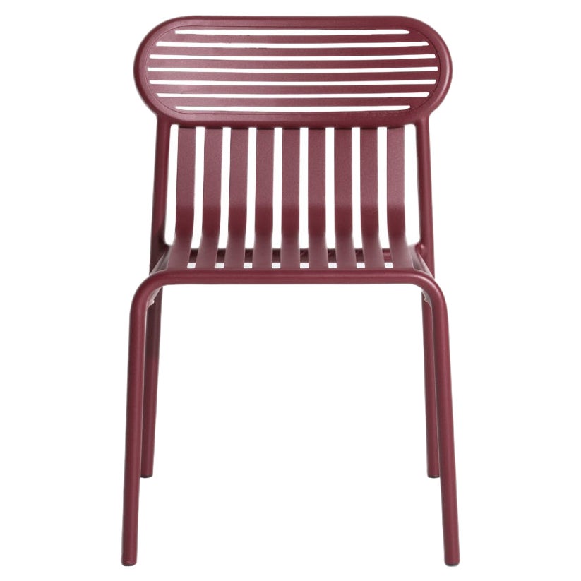 Petite Friture Week-End Chair in Burgundy Aluminium by Studio BrichetZiegler