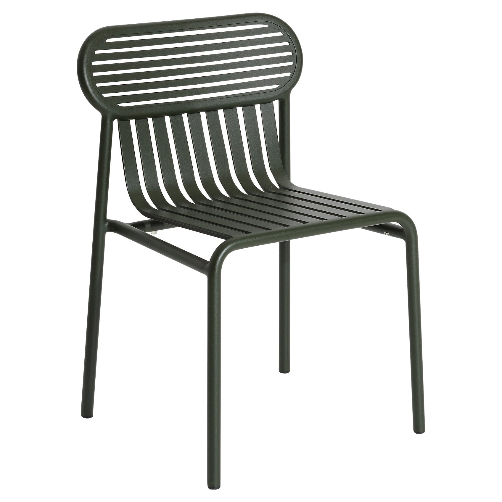 Petite Friture Week-End Chair in Glass Green Aluminium by Studio BrichetZiegler For Sale