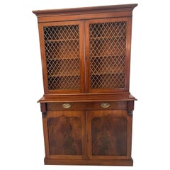 Quality Antique William IV Mahogany Bookcase