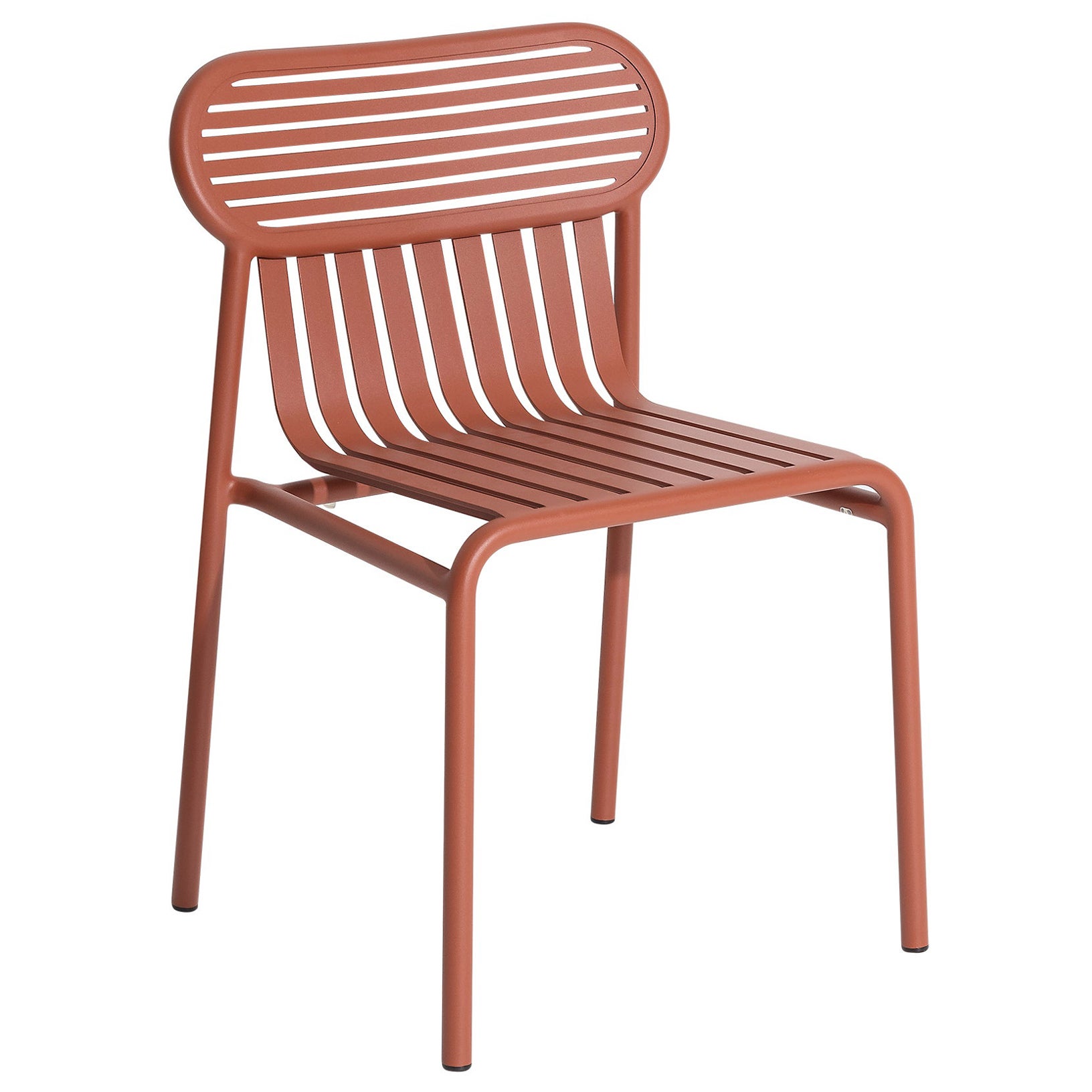 Kleiner Friture Week-End-Stuhl aus Terrakotta-Aluminium von Studio BrichetZiegler