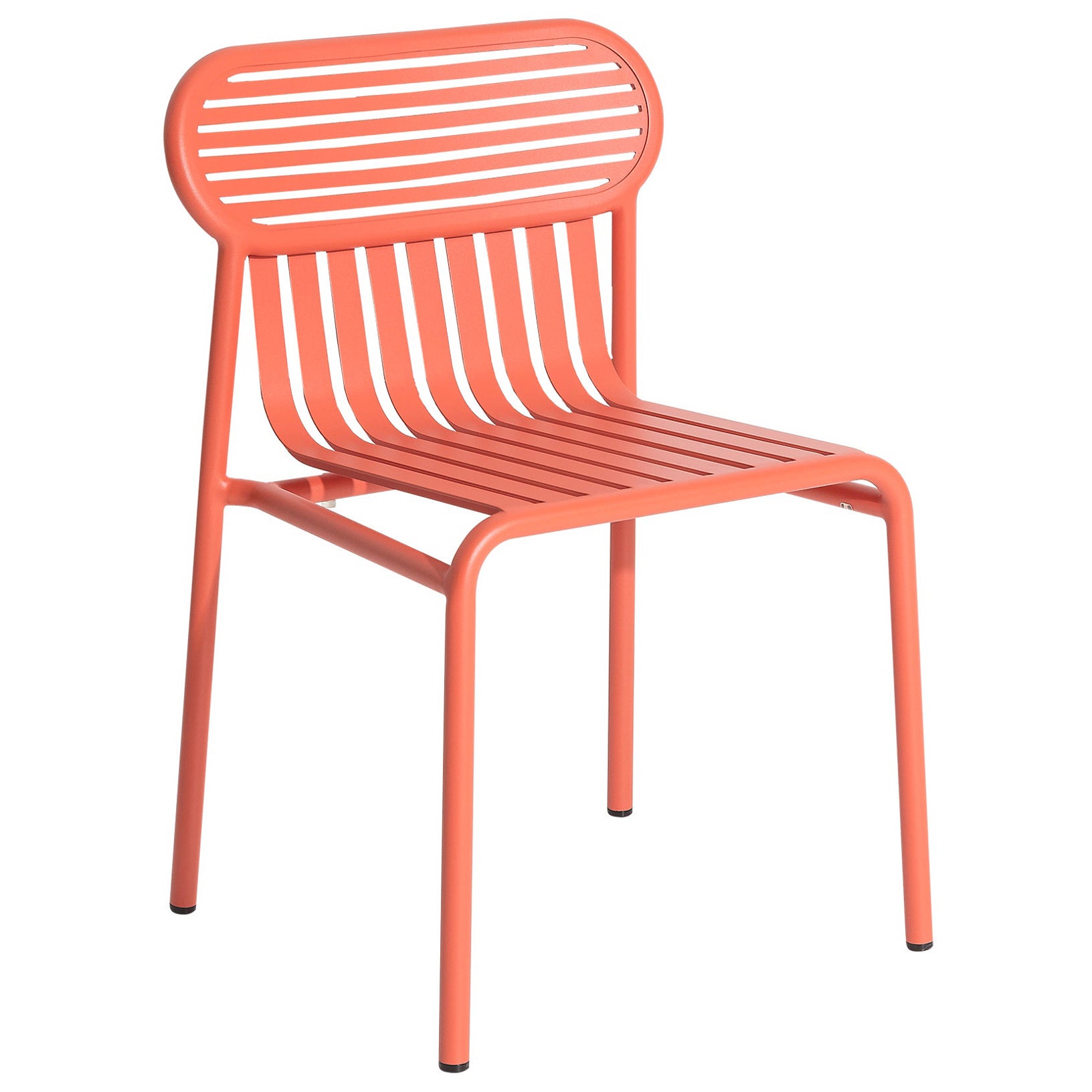 Petite chaise d'appoint Friture en aluminium corail de Studio BrichetZiegler