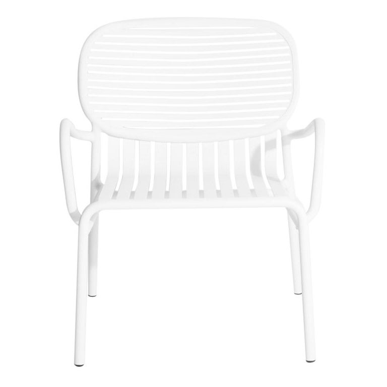 Petit fauteuil de la semaine Friture en aluminium blanc par Studio BrichetZiegler