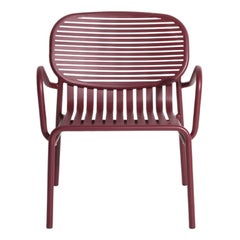 Petite Friture Week-End Armchair in Burgundy Aluminium by Studio BrichetZiegler