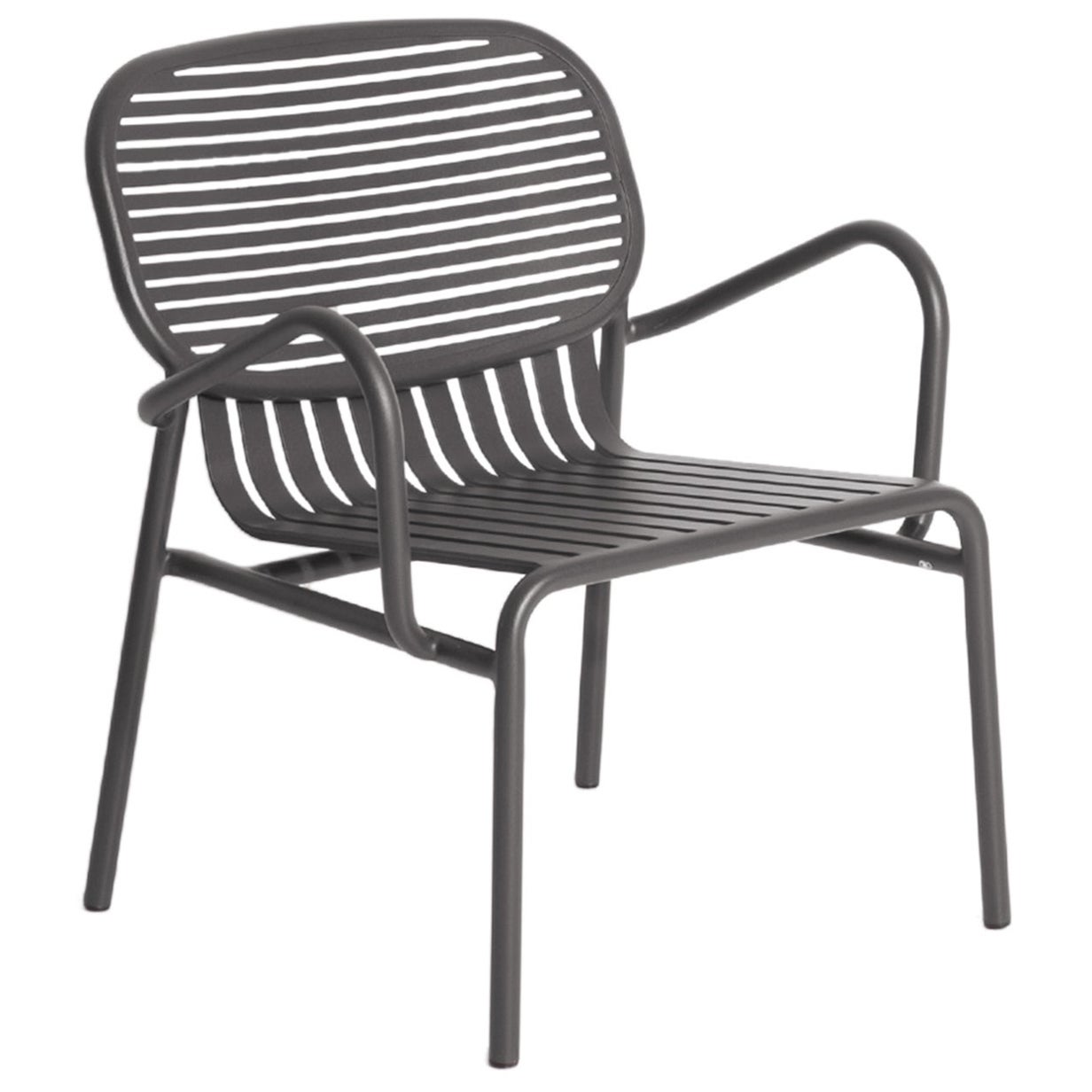 Petite Friture Week-End Armchair in Anthracite Aluminium, 2017 For Sale