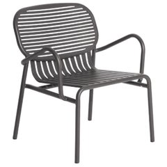 Kleiner Friture Week-End-Sessel aus anthrazitfarbenem Aluminium, 2017