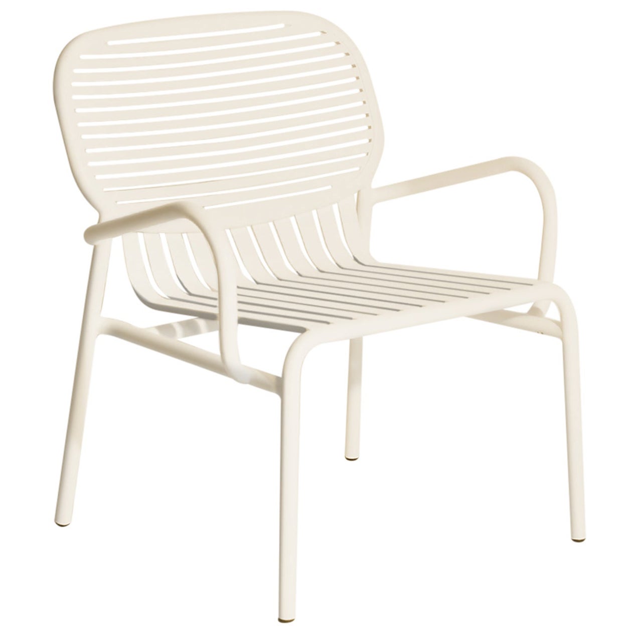 Kleiner Friture Week-End-Sessel aus elfenbeinfarbenem Aluminium von Studio BrichetZiegler