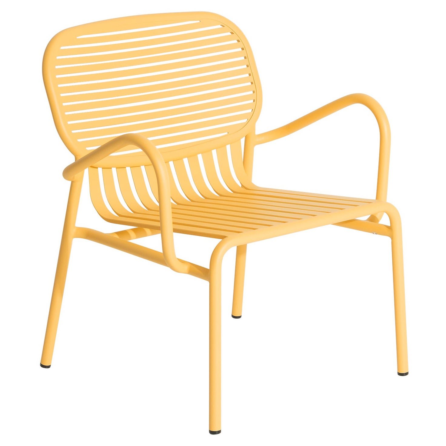 Kleiner Friture Week-End-Sessel aus safranfarbenem Aluminium von Studio BrichetZiegler