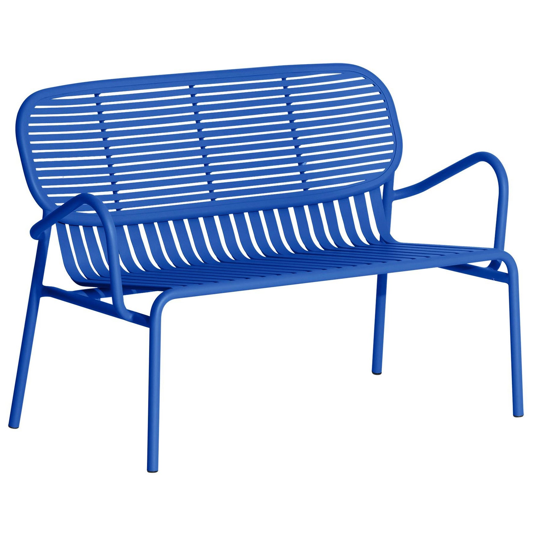 Kleines Friture Week-End-Sofa aus blauem Aluminium von Studio BrichetZiegler