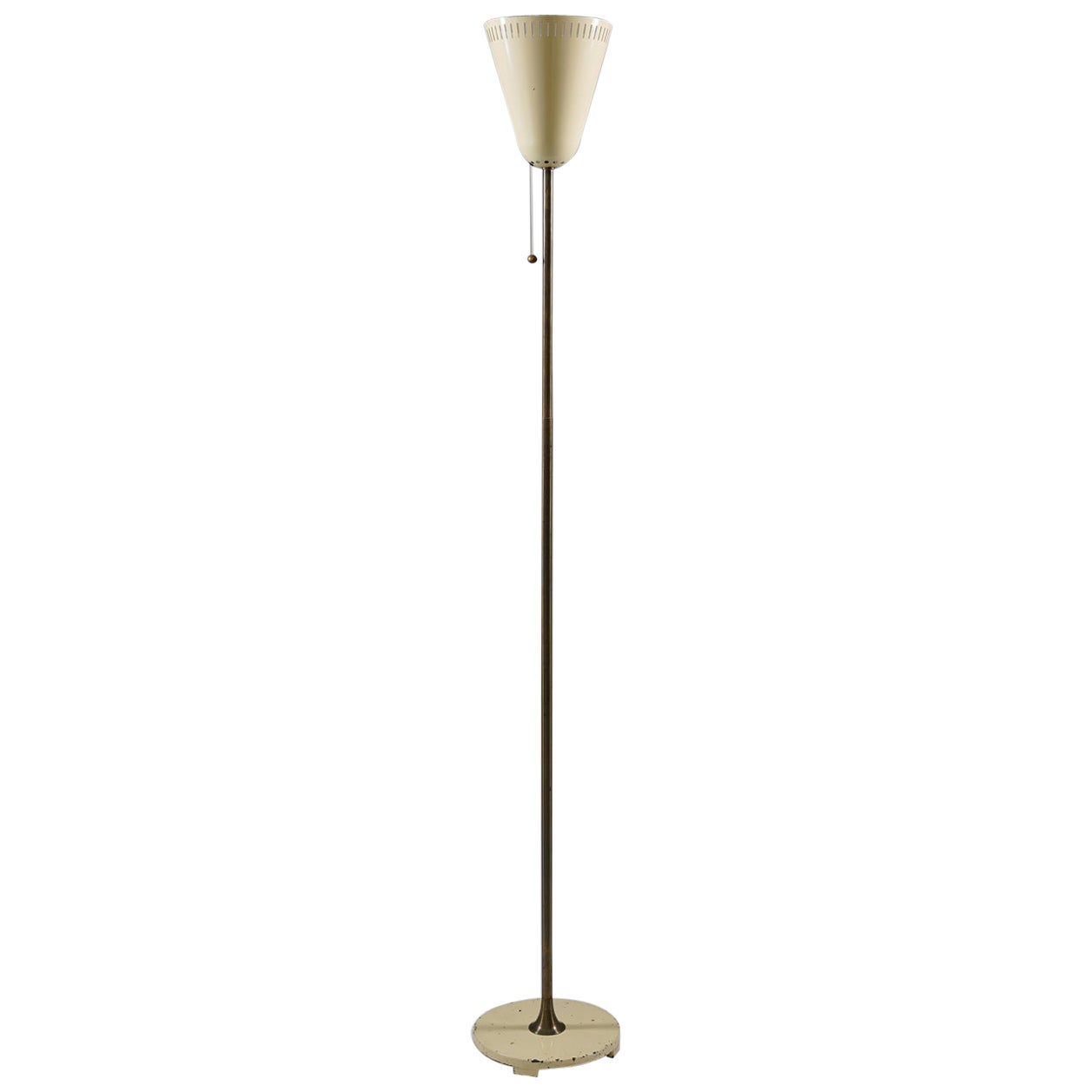 Swedish Modern Uplight Floor Lamps in Brass by ASEA