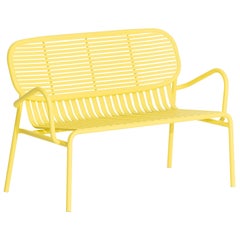 Petit canapé d'appoint Week-end en aluminium jaune de Studio BrichetZiegler