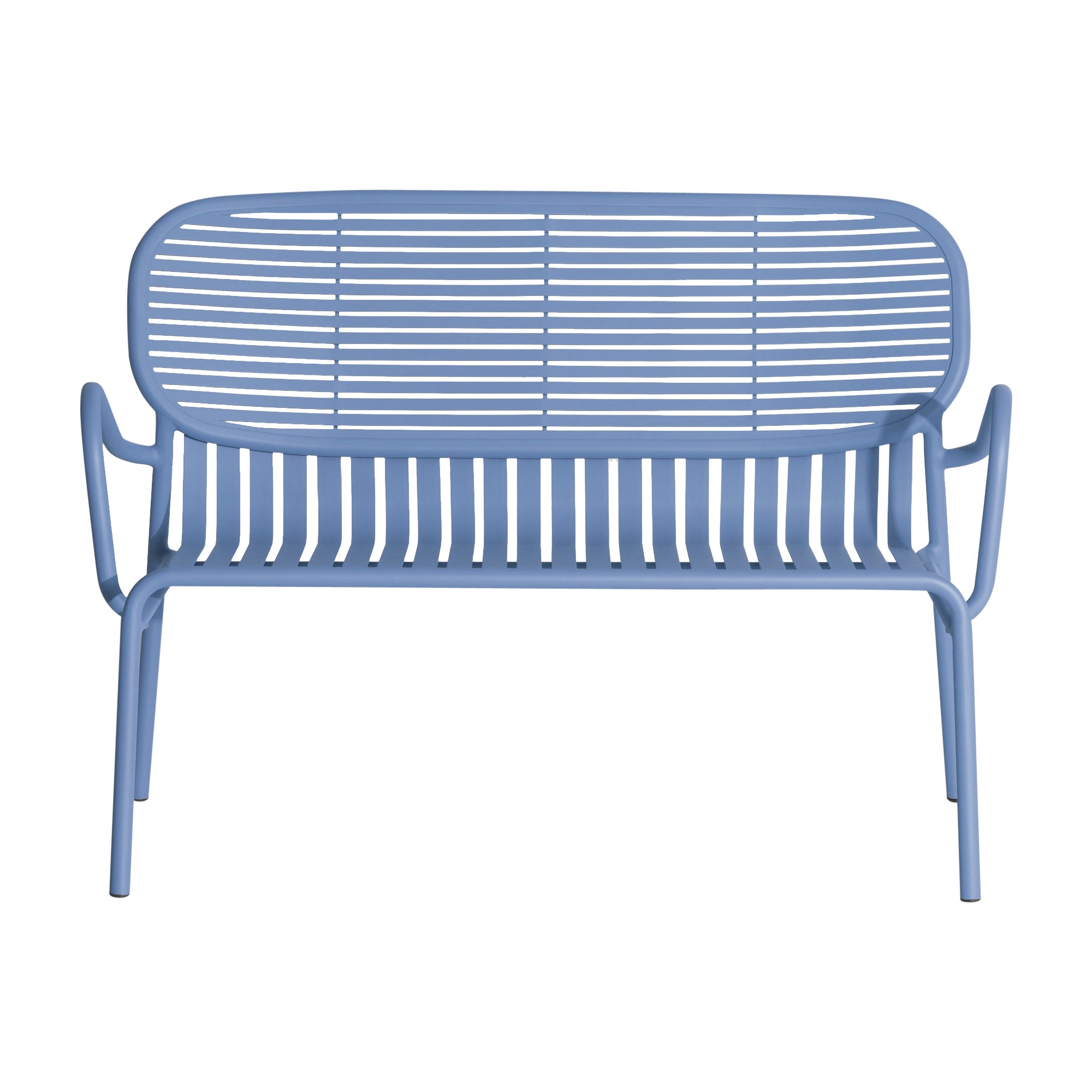 Petite Friture Week-End Sofa in Azur Blue Aluminium by Studio BrichetZiegler For Sale