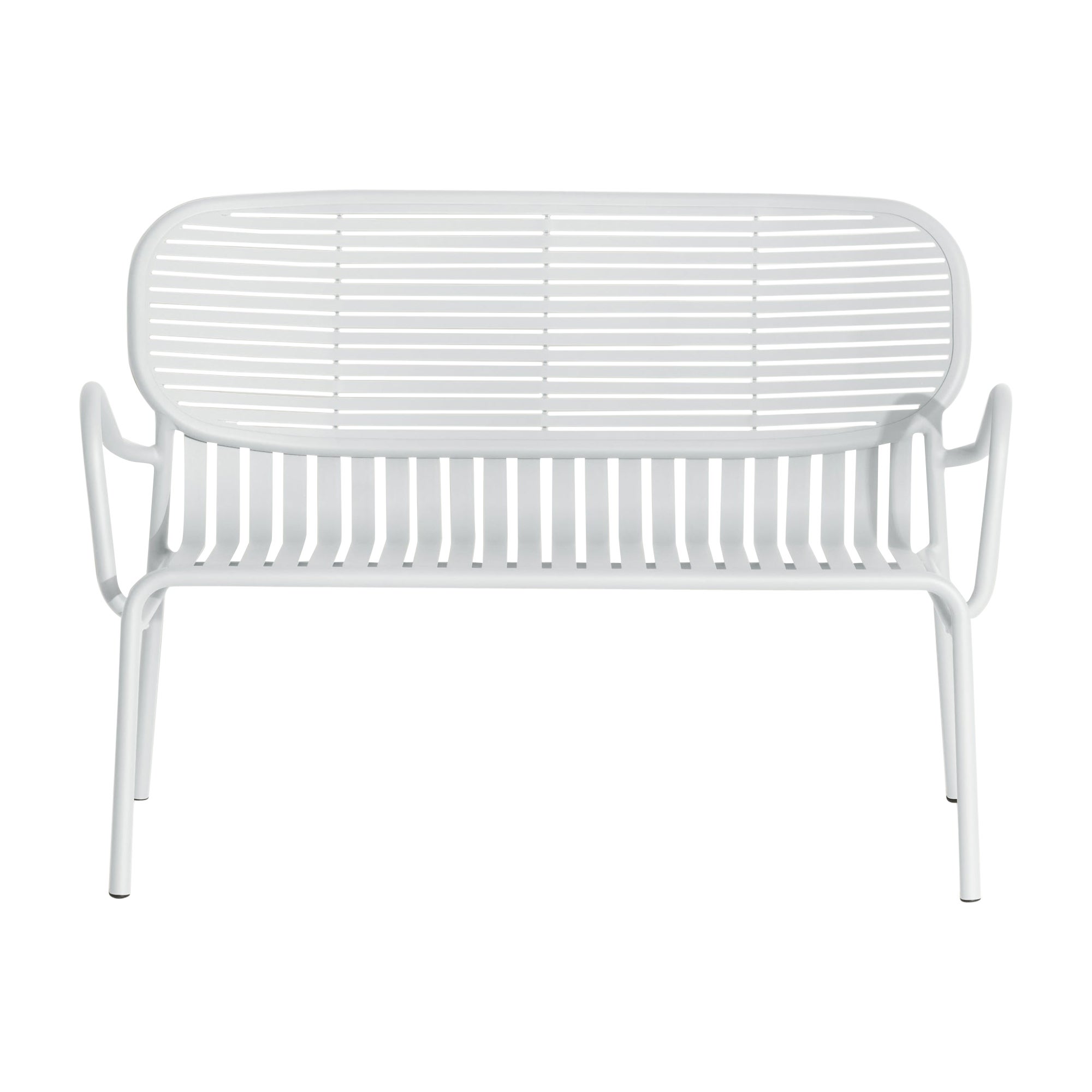 Petite Friture Week-End Sofa in Pearl Grey Aluminium by Studio BrichetZiegler For Sale