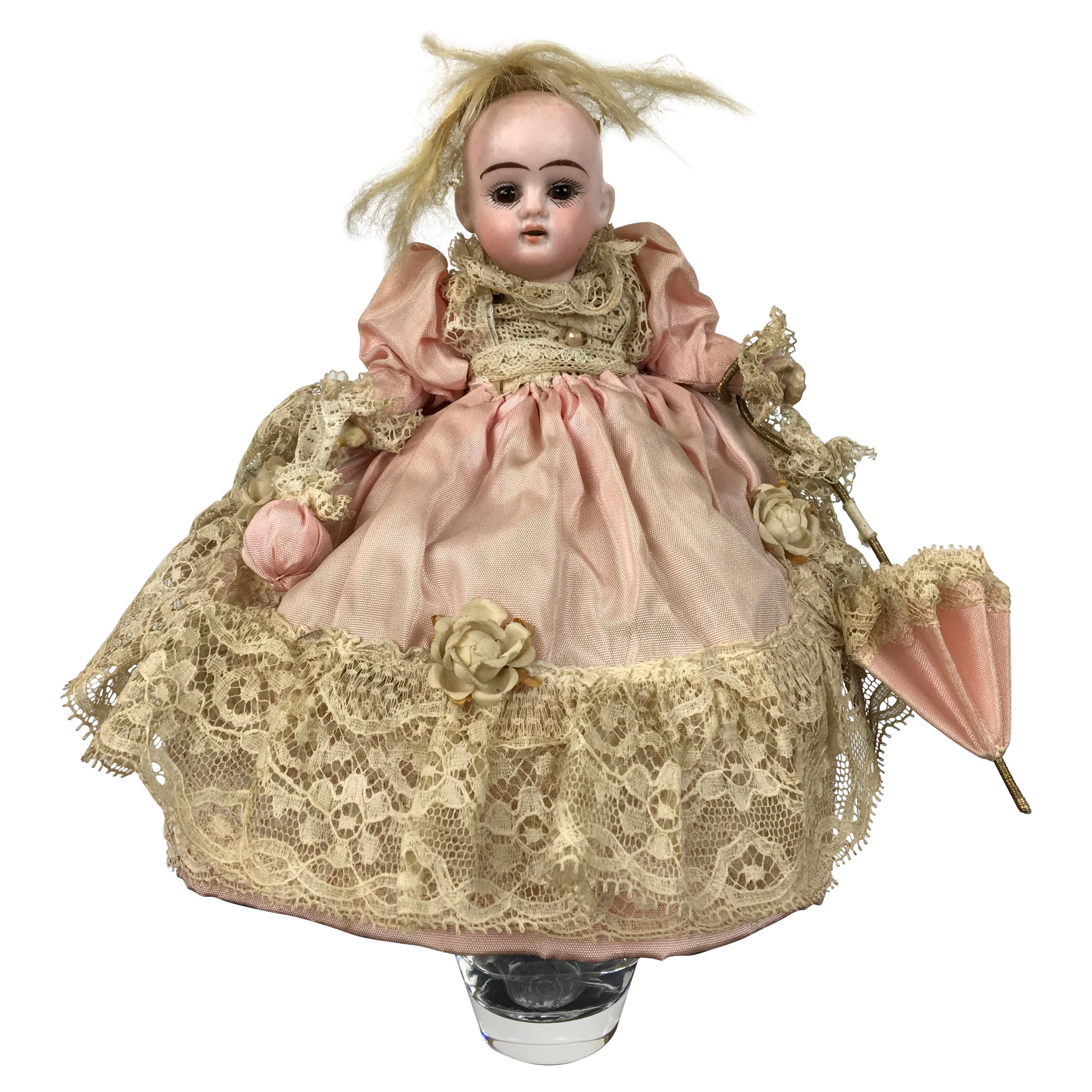 Antique Little Doll Bisque Head, Glass Eyes and Composition, Numbered 1770  at 1stDibs