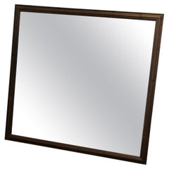Large Square Framed Wall Mirror the Old Dark Pine Frame