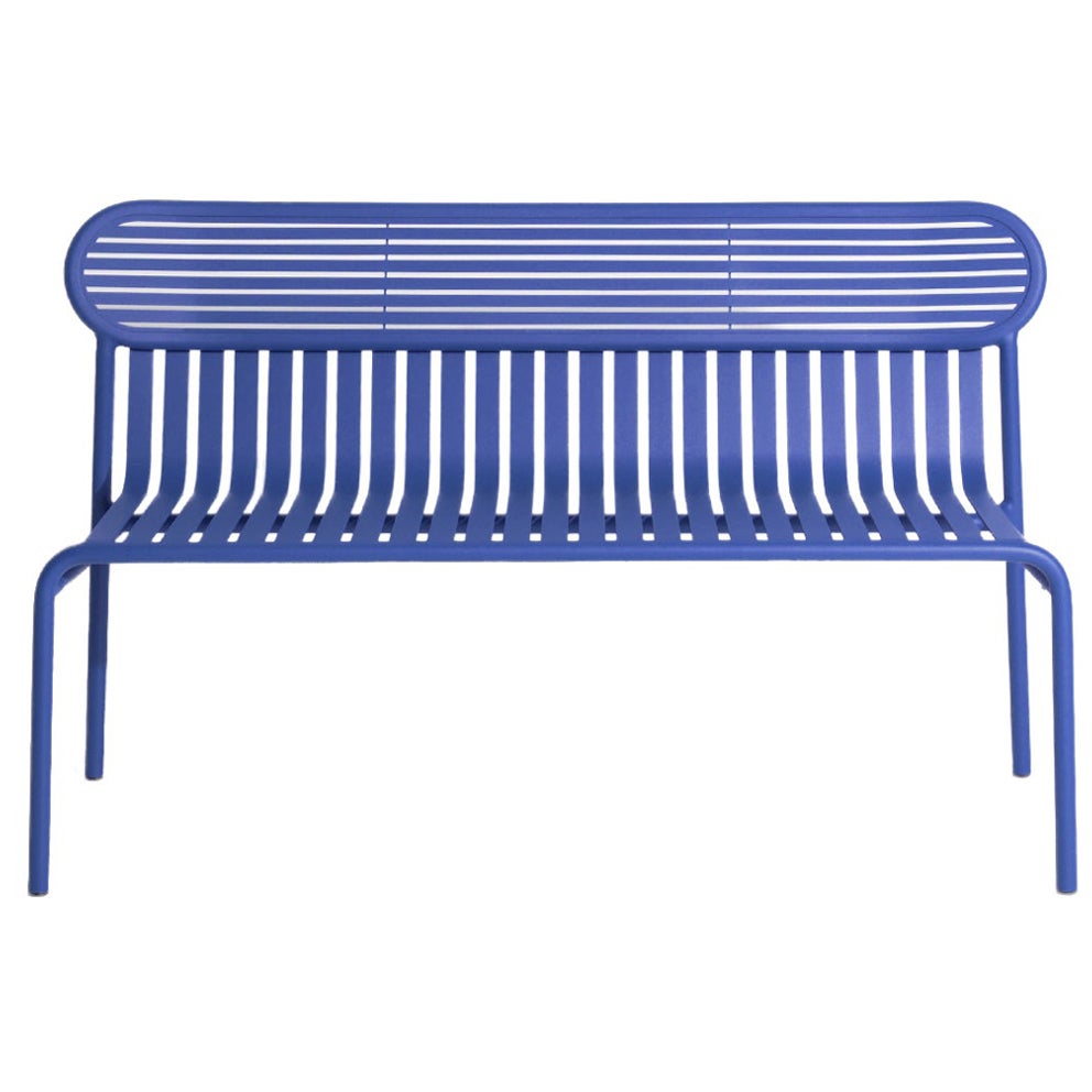 Petit banc d'appoint Friture en aluminium bleu de Studio BrichetZiegler en vente