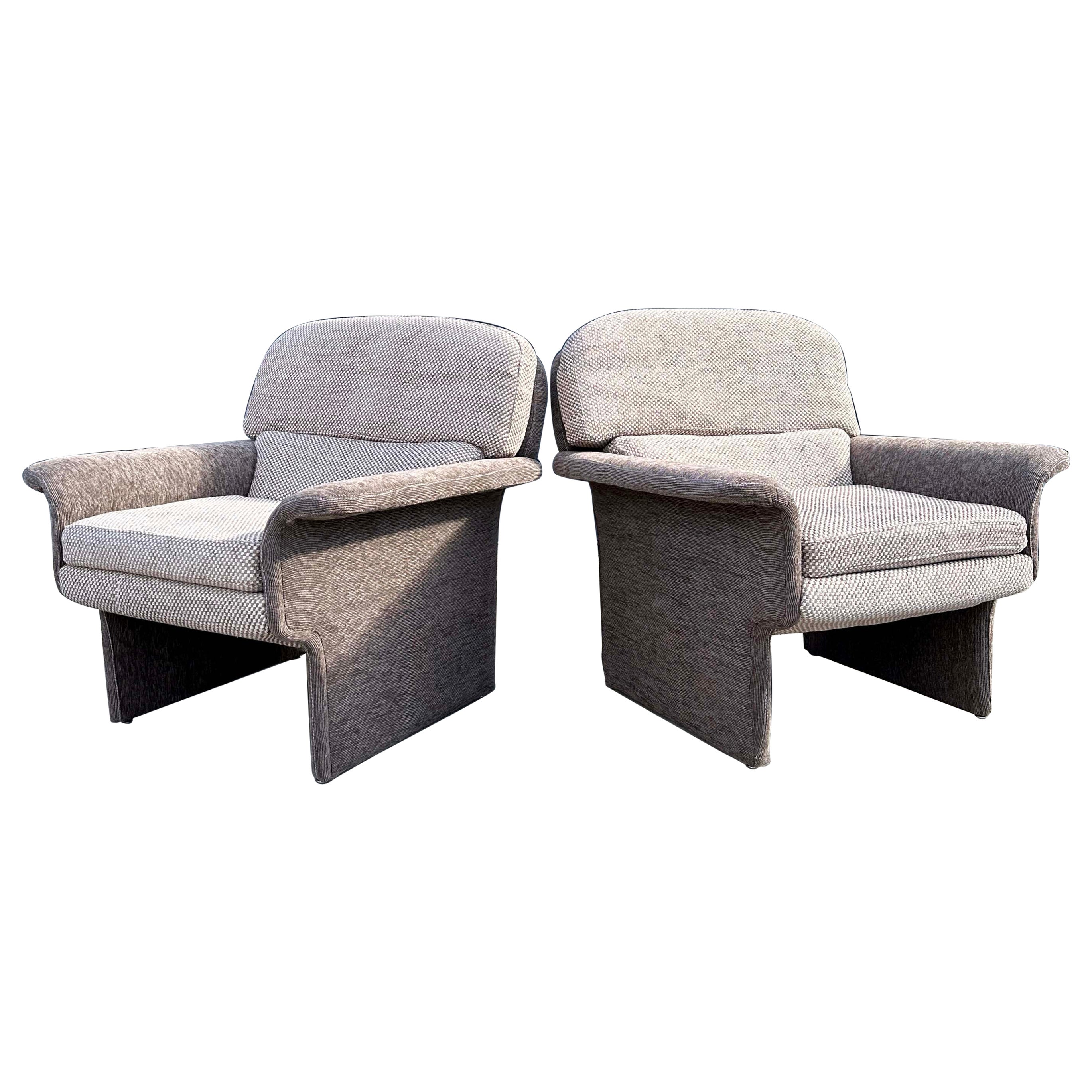 Post Modern 'Preview' Pair of Armchairs in the Style of Vladimir Kagan For Sale