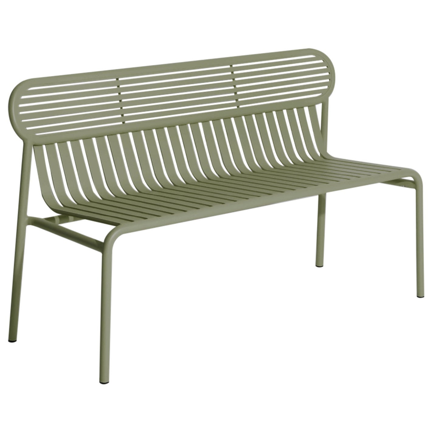 Petite Friture Week-End Bench in Jade Green Aluminium by Studio BrichetZiegler For Sale