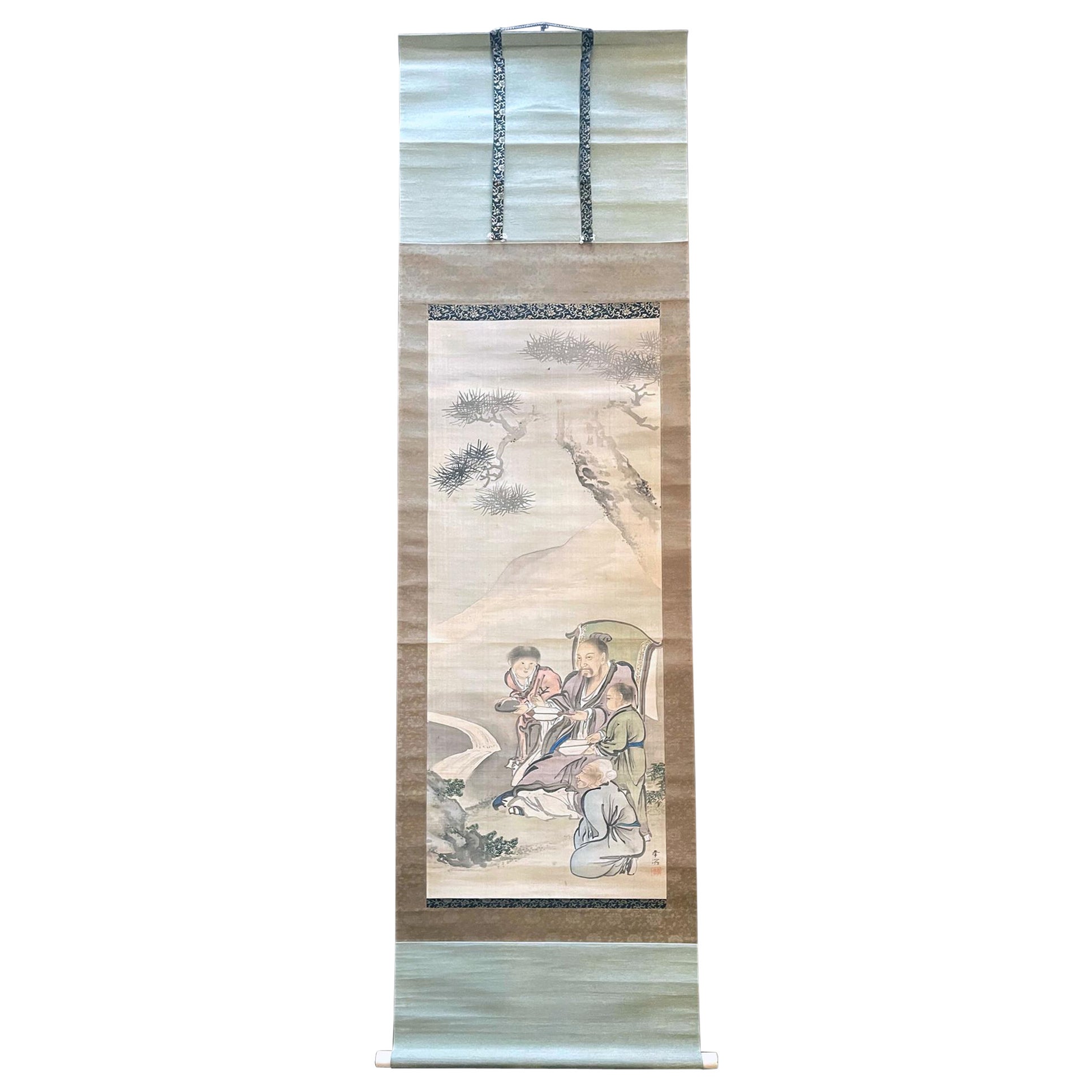 Scrolls japonais de Haruki Nanmei Période Edo en vente