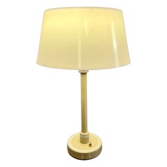 Retro 1960s Plastic Drum Shade Table Lamp