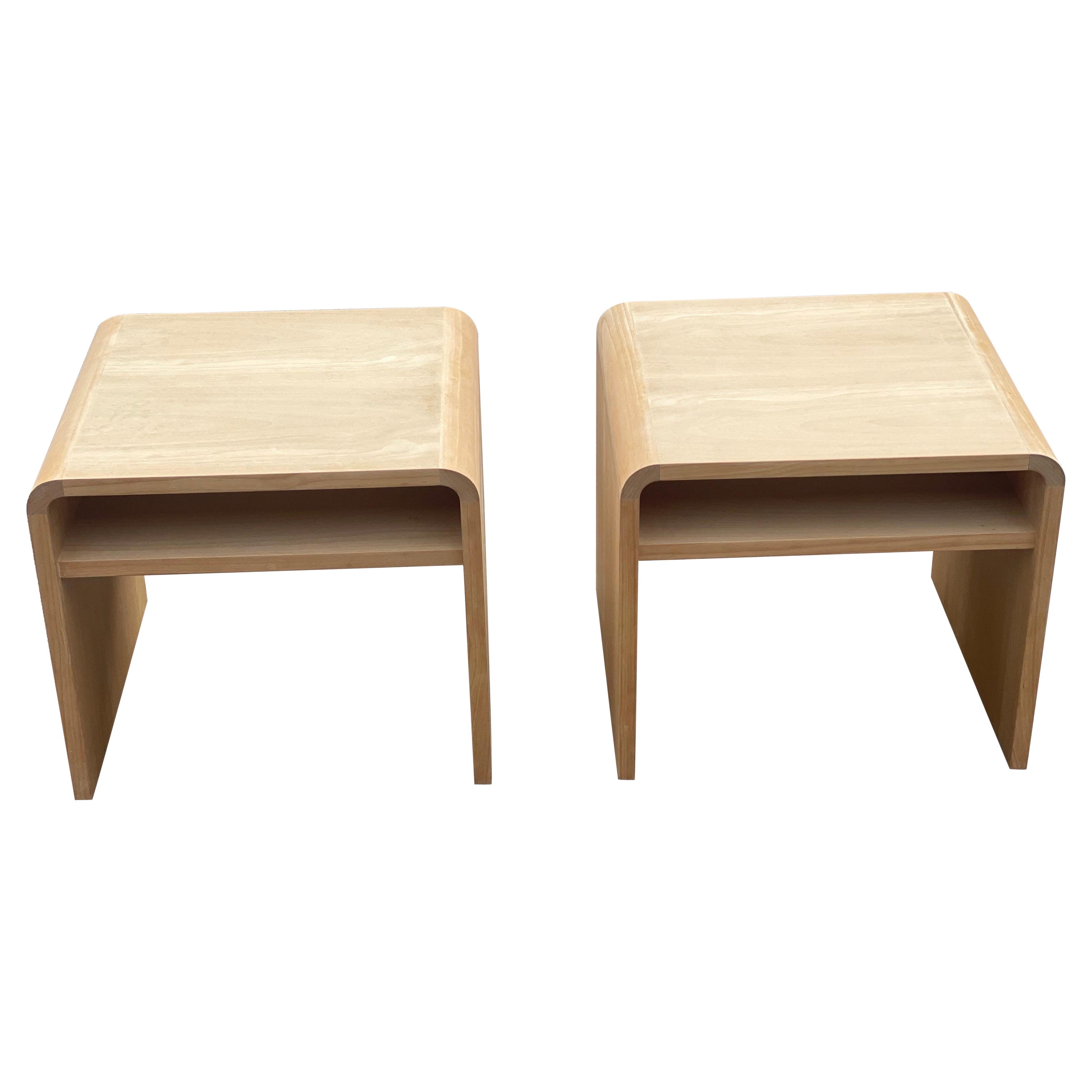 Pair of minimalistic Danish nightstands from the 1980s For Sale