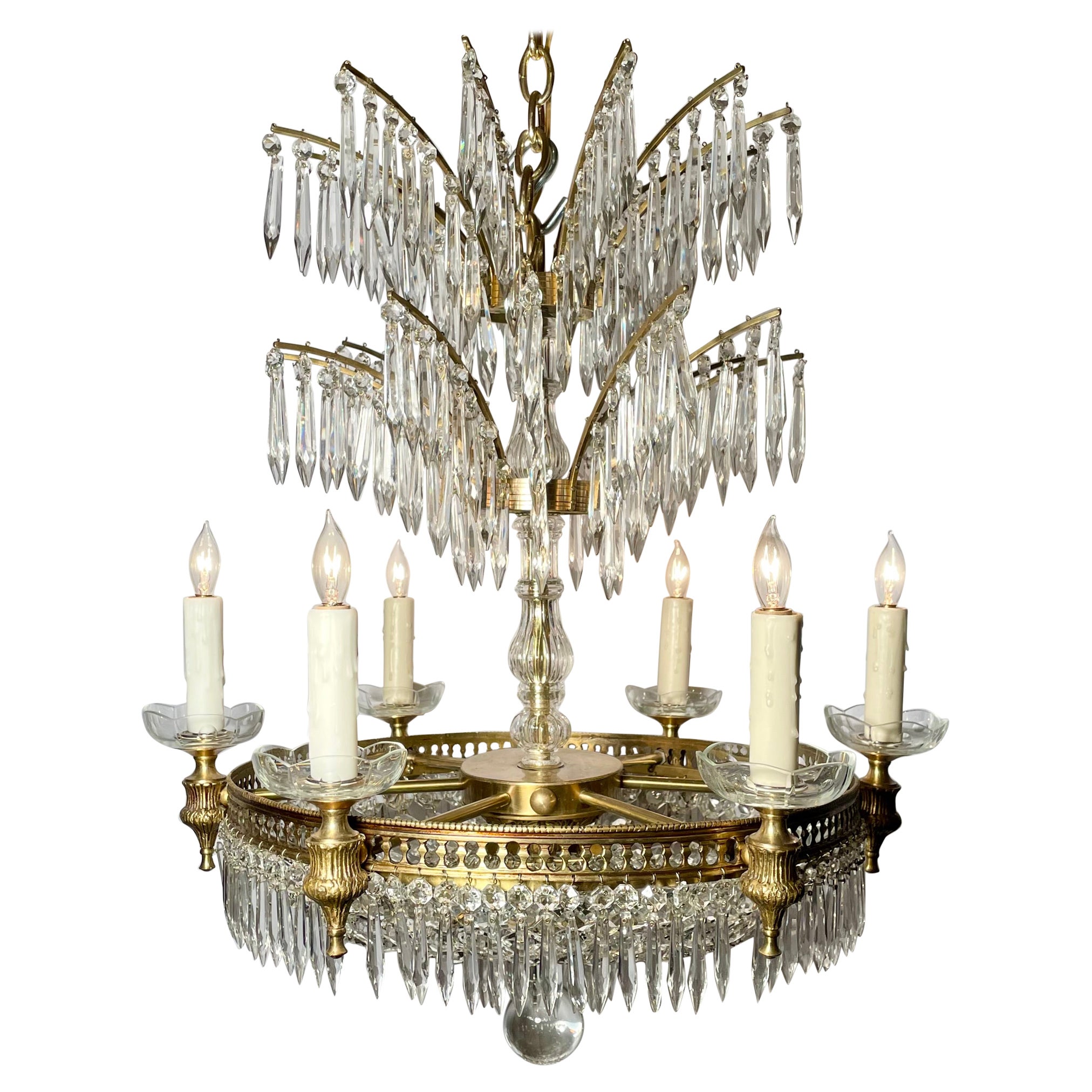 Antique French Neo-Classical Chandelier, circa 1910 For Sale