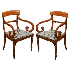 Antique Pair of Carver Armchairs