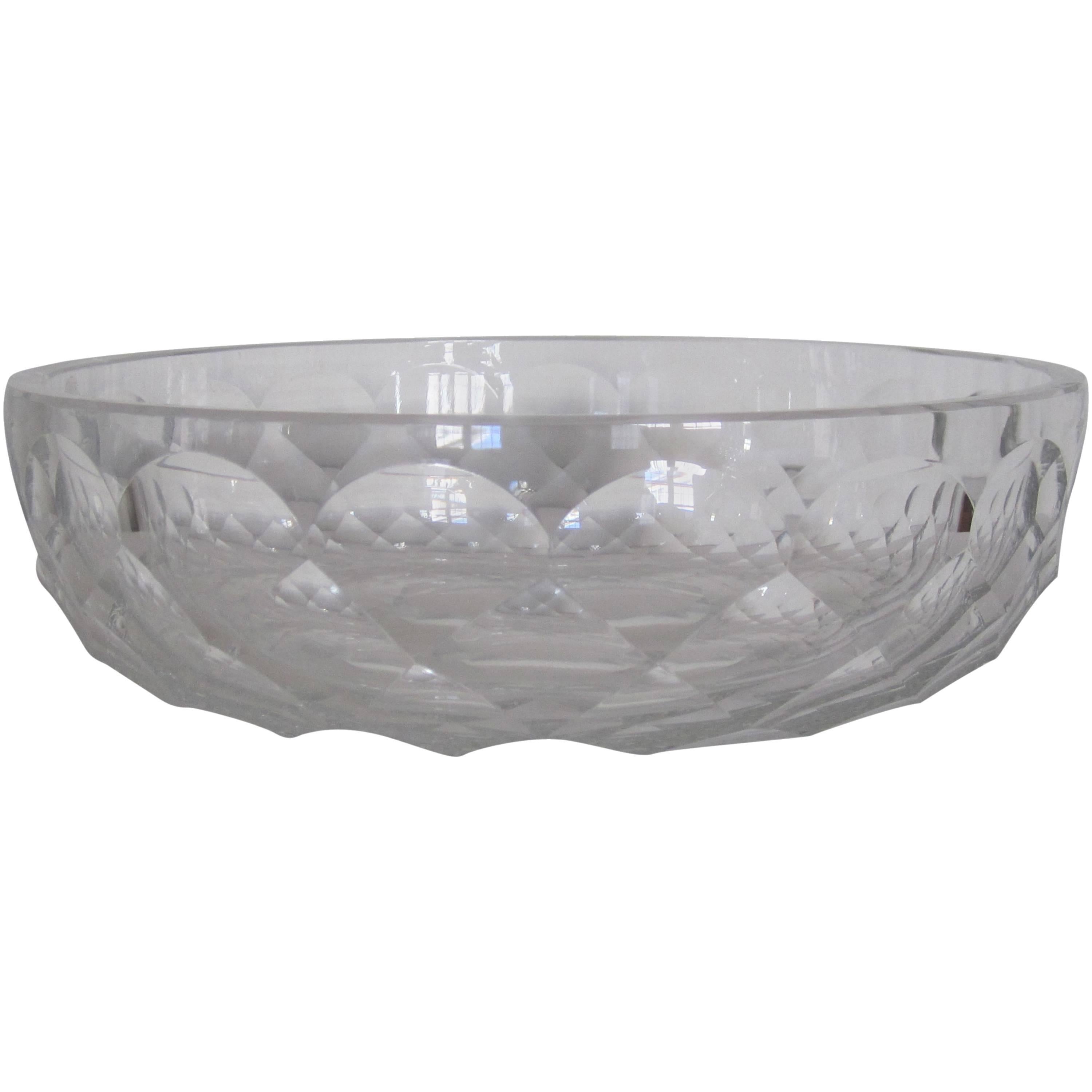 Tiffany & Co. Crystal Centerpiece Bowl for Royal Brierley